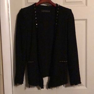 Zara Woman black tweed blazer size XS